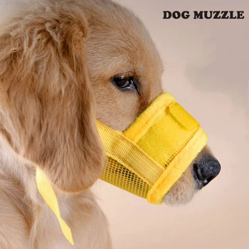 

Muzzle for Dog Nylon Padded Muzzle for Pets Dogs Anti-bite Barking Chewing Mouth Cover Mask bozal perro намордник Training Tool