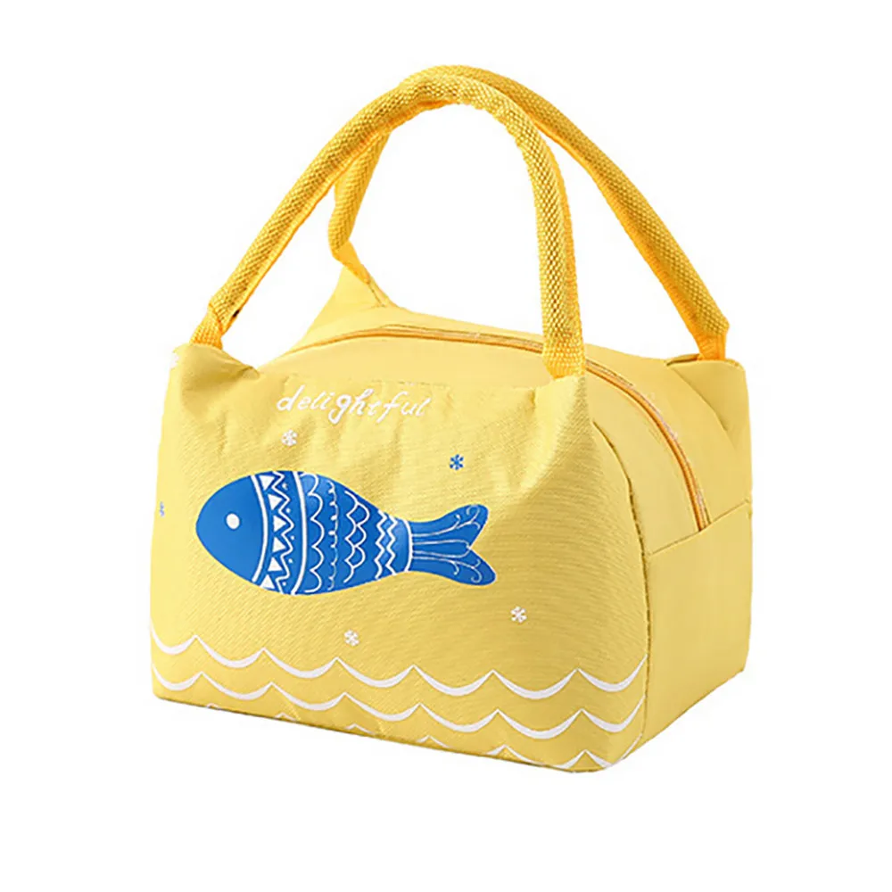 Xiniu Портативный Ланч-мешок термо-сумка для ланча кулер сумка Bento мешок ланч-контейнер школьные сумки для хранения еды - Цвет: H