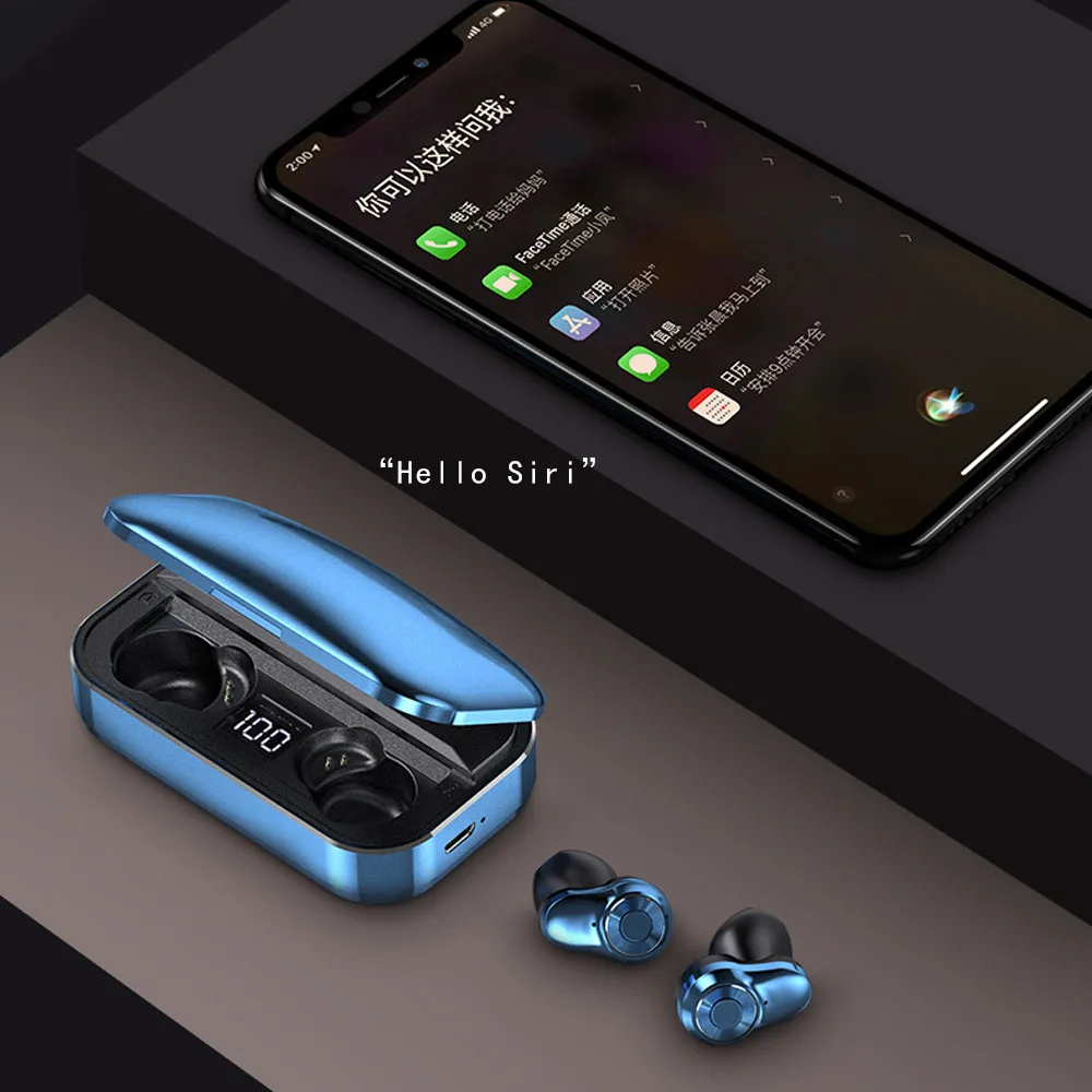 A6S мини TWS отпечатков пальцев Touch Bluetooth наушники, HD стерео беспроводные наушники, шумоподавление игровая гарнитура