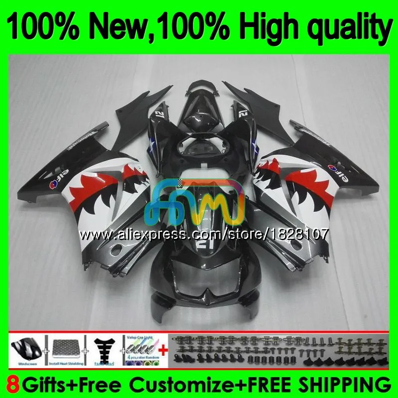 Body For KAWASAKI ZX-250R EX-250 EX250 ZX 250R 2BS.7 EX Shark fish 250 ZX250R 08 09 10 11 12 2008 2009 2010 2011 2012 Fairing