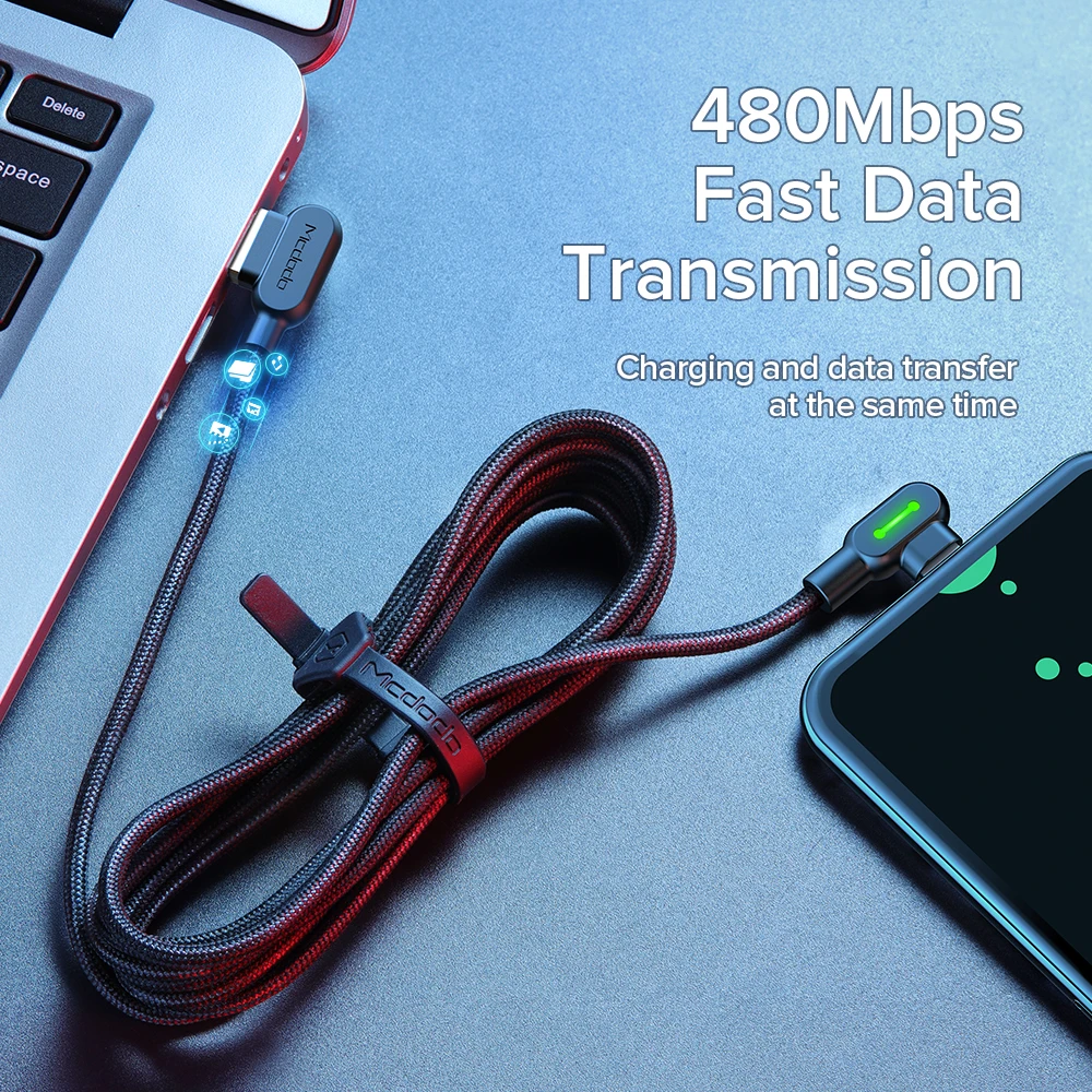 MCDODO type-c USB-C кабель для зарядного устройства USB-C type-c кабель для быстрой зарядки для samsung S9 Xiaomi Note 8 S8 Nexus кабели для мобильных телефонов