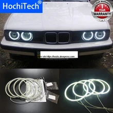 HochiTech для BMW E30 E32 E34 1984-1990 ультра яркий SMD белый светодиодный ангельские глазки 2600LM 12 В halo Кольцо Комплект дневного света DRL
