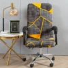 M/L Geometry Style Printed Elastic Stretch Office Chair Cover Dust-proof Computer Arm Chair Slipcover Rotatable Chair Protector ► Photo 2/6