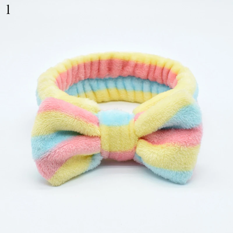 hair clips for women Big Rabbit Ears Coral Fleece Soft Elastic Hairbands SPA Bath Shower Make Up Wash Face headband Hair Band Girls Hair Accessories crocodile hair clips Hair Accessories