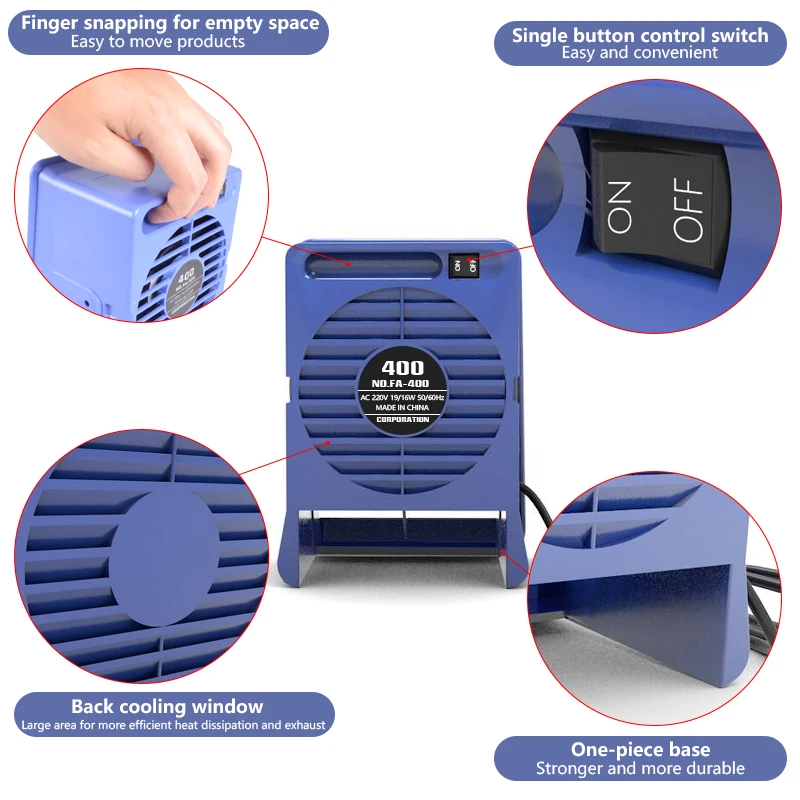 FA-400 배기팬 배기 팬 연기 흡수기 protable 활성탄 필터 스폰지 esd 흄 추출기 주석 납땜 용 흡연 기기 세트