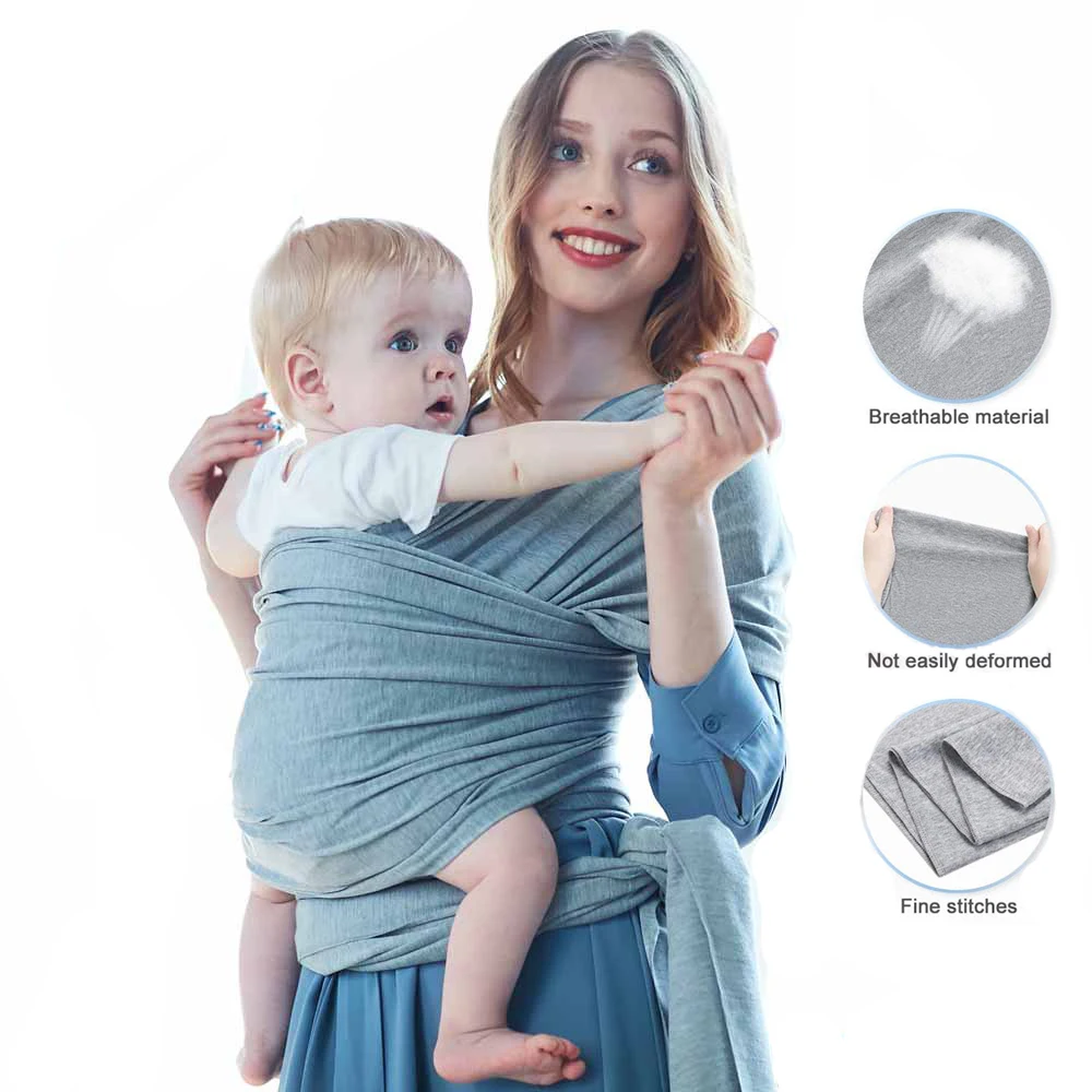 Baby Wrap Carrier Newborn Sling Scarf Ergonomic Toddler Breastfeeding Cover Adjustable for Newborns | Мать и ребенок