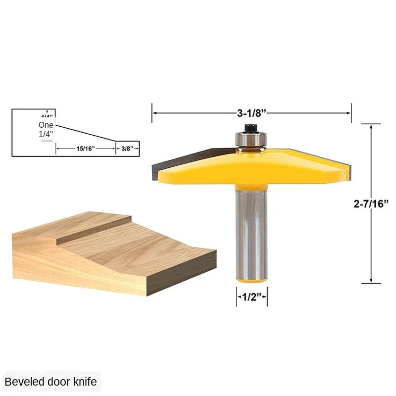 1PC 1/2&quot Shank Panel Raiser Router Bit Line knife Woodworking cutter Tenon Cutter for Tools | Инструменты