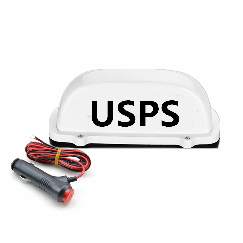 

New 12V 5V Car top light 4 colors LED USPS light waterproof with magnet base and 3 Meter line easy install