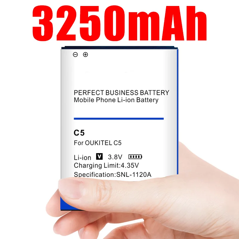 3250 мАч батарея для OUKITEL C5 батареи OUKITEL C5 Pro Высокое качество мобильного телефона запасной аккумулятор