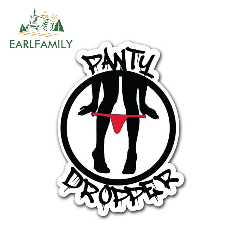 EARLFAMILY 13cm x 9.5cm Car Stickers PANTY DROPPER Decal Vinyl Drift