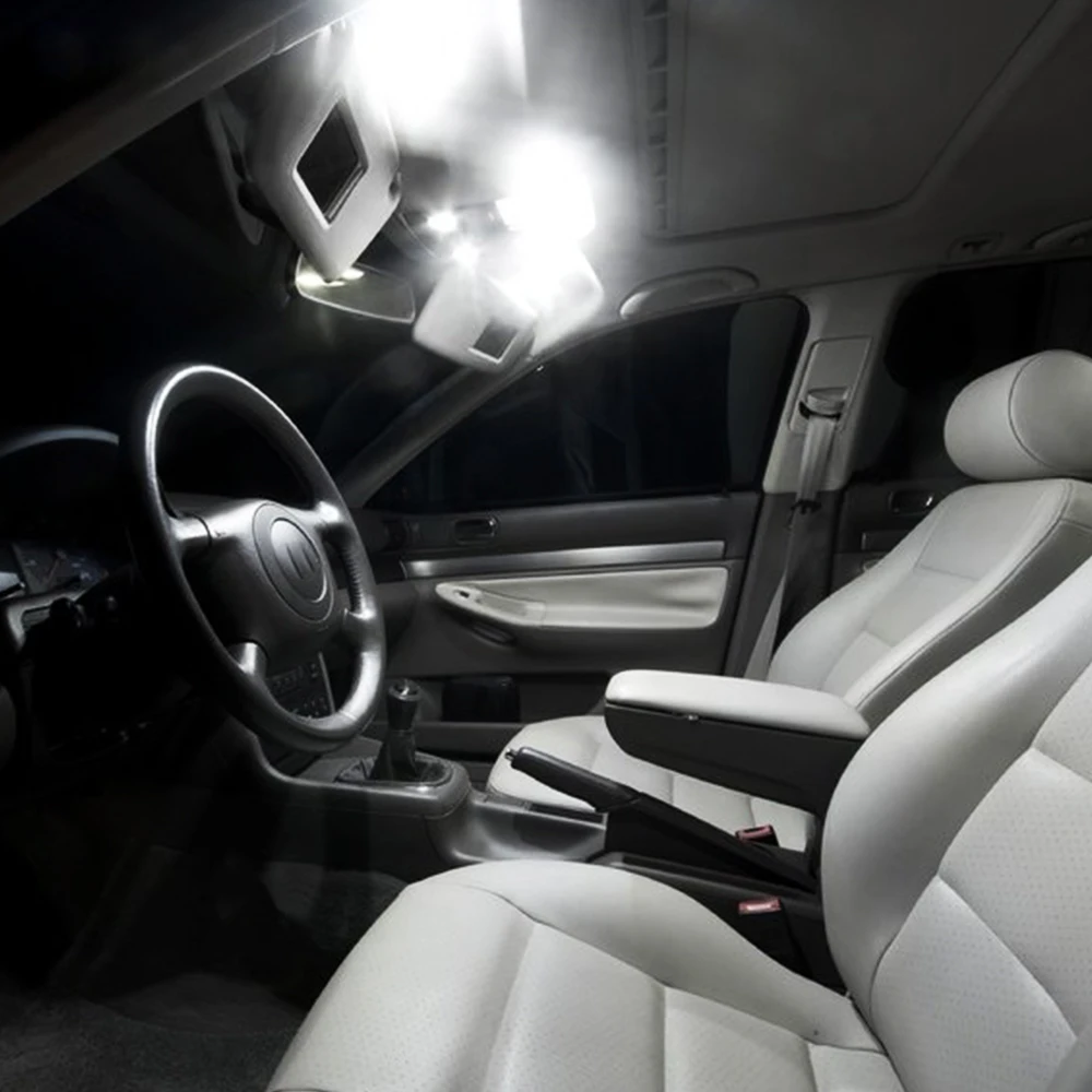 16 шт., внутренний светильник для Audi A4 S4 B8 2008-, светодиодный светильник s Kit, багажник, зеркало для чтения, карго, купол, карта, Лампы Canbus