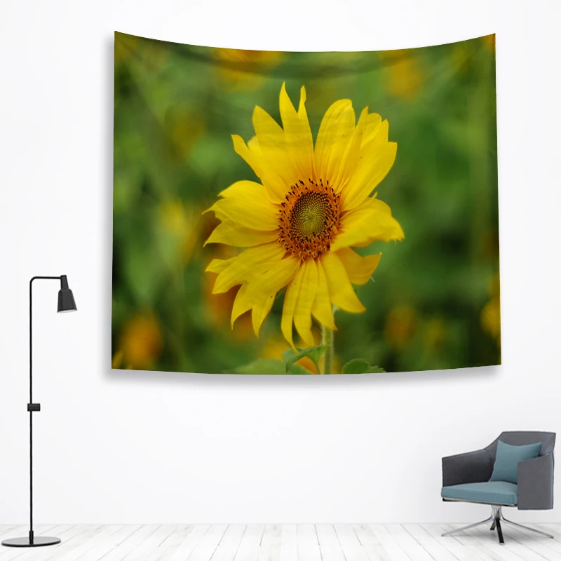 Подсолнух стены Ttapestry висячие украшения богемный пляжный коврик дом Декор общежития МАНДАЛА ГОБЕЛЕН колдовство хиппи