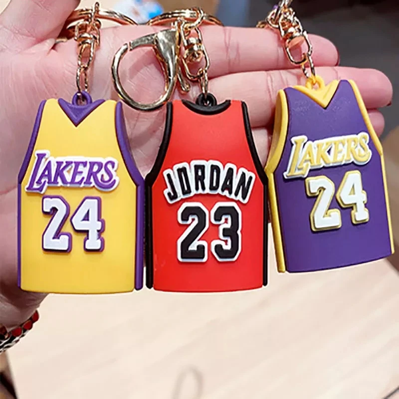 Hot Sale Basketball Jersey Keychain Diy Fashion Keychain For Car Keys