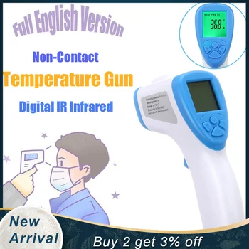 

Non-contact Adult/Body Forehead Household Thermometer Digital Infrared New Full English Version Body Temporal Thermometer 2020