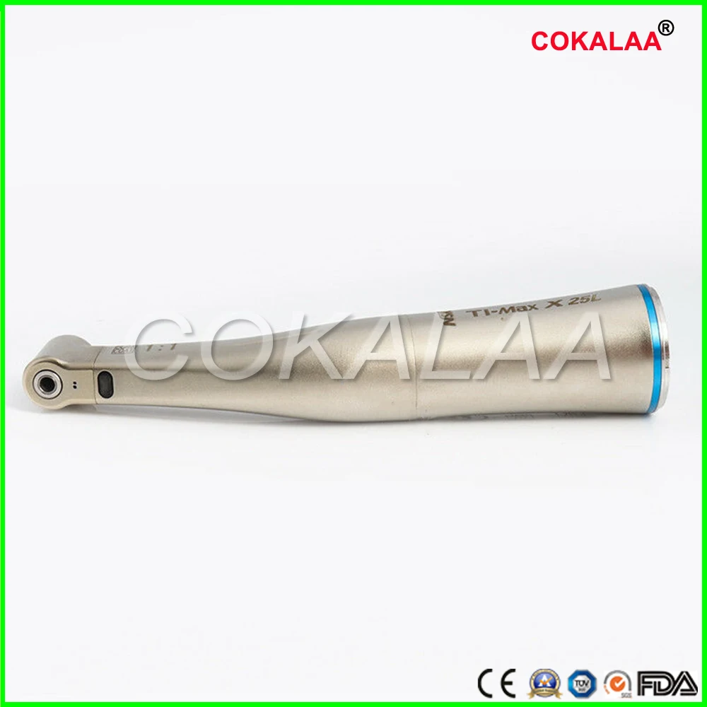 NSK Ti-MAX Dental Optic LED Contra Angel Handpiece X25L Type 1:1 increasing NSK Ti-MAX Dental Optic LED Contra Angel Handpiece X25L Type 1:1 increasing