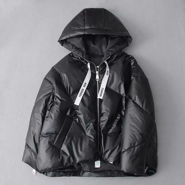 

Srj-8023 with Lettered Webbing Hooded Cotton Coat
