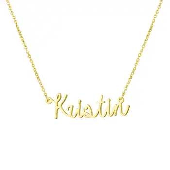 

Stainless Steel Name Necklace Personalized Name Pendant Necklaces Birthday Gift Customized Name Necklaces AAA Quality