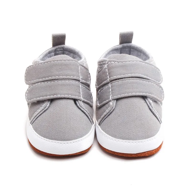 Для новорожденных мальчиков; классические красивые туфли для первых шагов; для малышей; для маленьких мальчиков; парусиновые кожаные кроссовки; повседневные; 0-18 месяцев