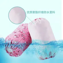 Детская манжета с длинными рукавами и милыми рисунками из мультфильмов для малышей; детская одежда из чистого хлопка; сезон осень-зима; Мужская водонепроницаемая одежда с короткими рукавами для девочек