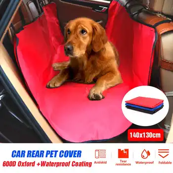 

Car Rear Back Safety Seat Cover Pet Dog Cat Protector Hammock Mat Blanket For SUV Truck Waterproof 600D Blue/Red/Black 140*130cm