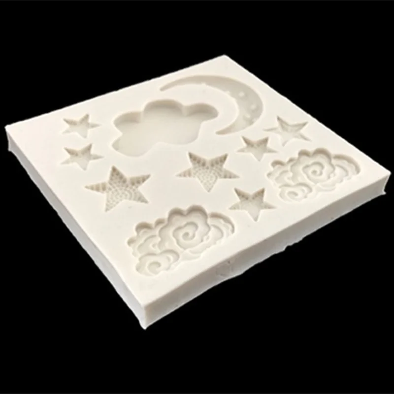 Облако звезда Луна силиконовые помадки торт форма для шоколада, для печенья торт приборы для украшения выпечки кондитерские изделия