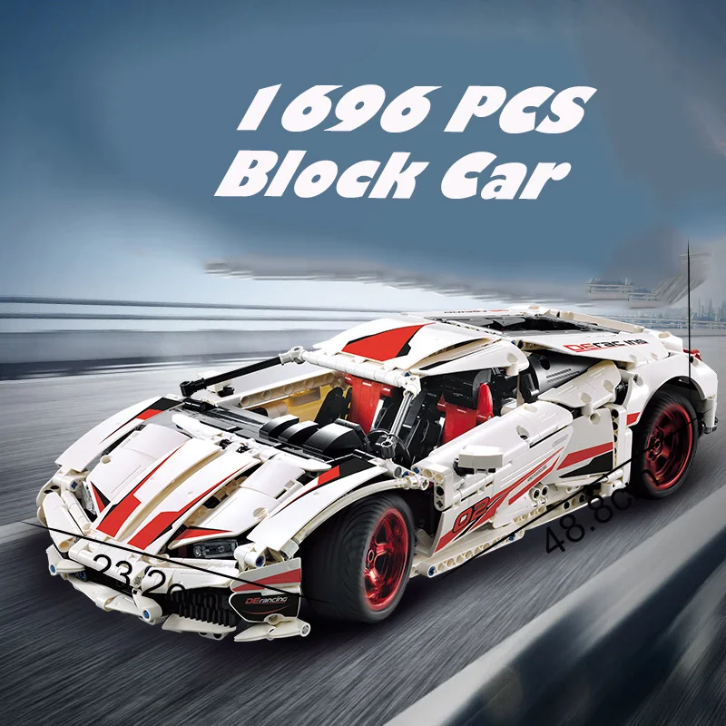 

1696pcs Super Car Building Blocks 48cm Model set Brick Compatible Major Brands Technic Series Toys Gift for children kid