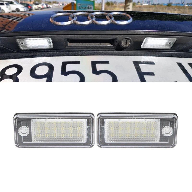 Светодиодсветильник лампа Canbus для номерного знака Audi A3 A4 S4 RS4 B6 B7 A6 RS6 S6 C6 A5 S5 2D Cabrio Q7