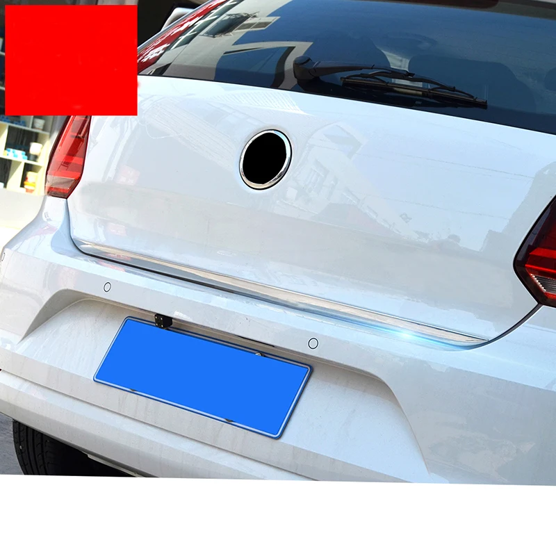 

Lsrtw2017 for Volkswagen Vw Polo Car Trunk Tailgate Trims Interior Accessories Chrome 2011 2012 2013 2014 2015