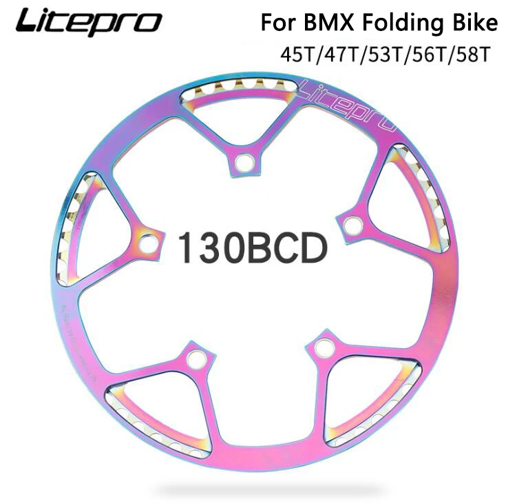 Яркий складной велосипедный односкоростной диск Litepro оптический для BMX 45T 47T 53T 56T