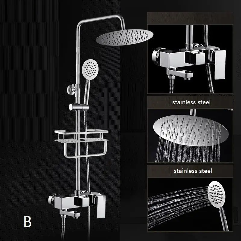 MODEL J Doccia Black Regadera Electronica Conjunto Ducha Colonne De Regendouche Painel Eletrico Douche Chuveiro Душевая система для ванной комнаты - Цвет: MODEL J