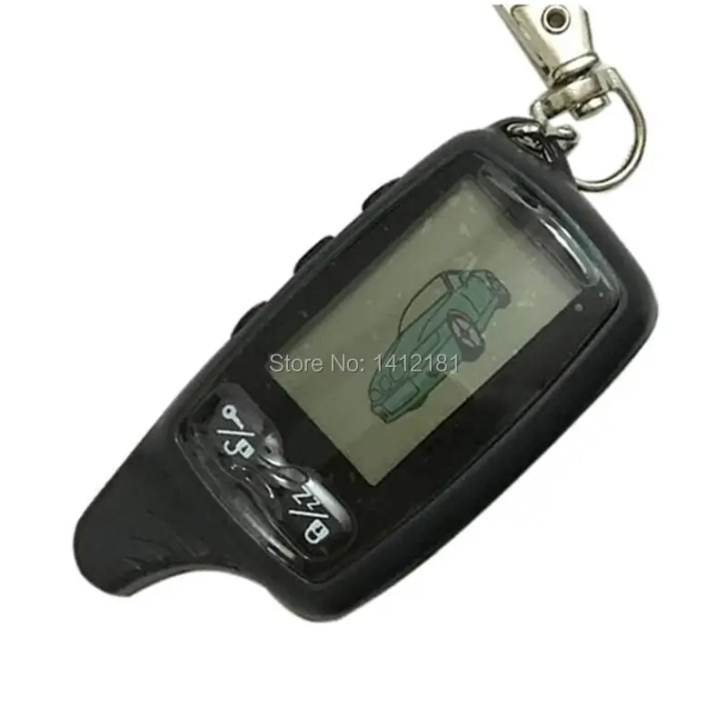

10 PCS/lot TW-9030 LCD Remote Control Keychain Fob For Russian Tomahawk Tw9030 2 way car alarm system Tomahawk TW 9030 key chain