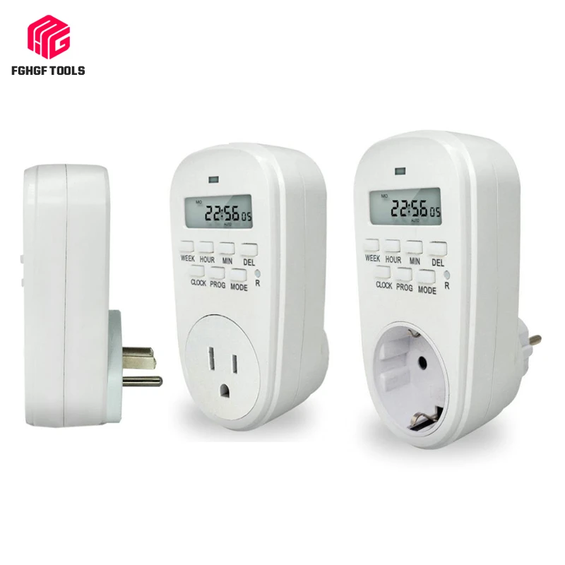 

EU/US/UK PlugProgrammable Switch Timer Hot Adjustable Setting Of Clock/ On/ Off Time Digital Energy Saving Smart Power Socket