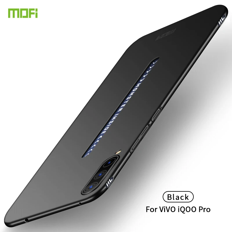 MOFi для ViVO iQOO Pro Чехол для ПК Жесткий Роскошный защитный чехол для ViVO iQOO Pro Fundas Phone Shell - Цвет: Черный