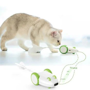 

Crazy Mouse Self-cat Cat Toy Smart Cat Artifact Electric Cat Toy Automatic Movement Generator Night Glow Avoiding Obstacles