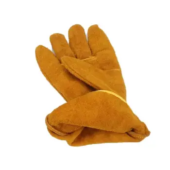 

2 Pairs Fireproof Leather Welder Gloves Anti Heat Work Safety Welding Protector RXJB