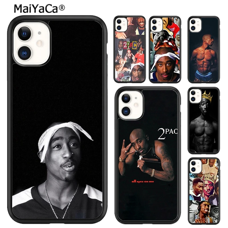 Чехол для телефона MaiYaCa Rap Rapper 2pac Tupac Shakur iPhone SE 6 6s 7 8 plus X XR XS 11 12 pro max Samsung Galaxy S8 S9 S10 |