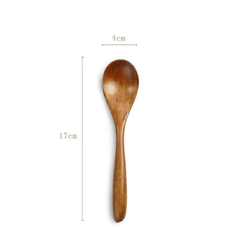 Деревянная ложка, Бамбуковая кухонная посуда, инструмент для супа, чайная ложка, питание для Kicthen, корейские ложки для кофе, ложки