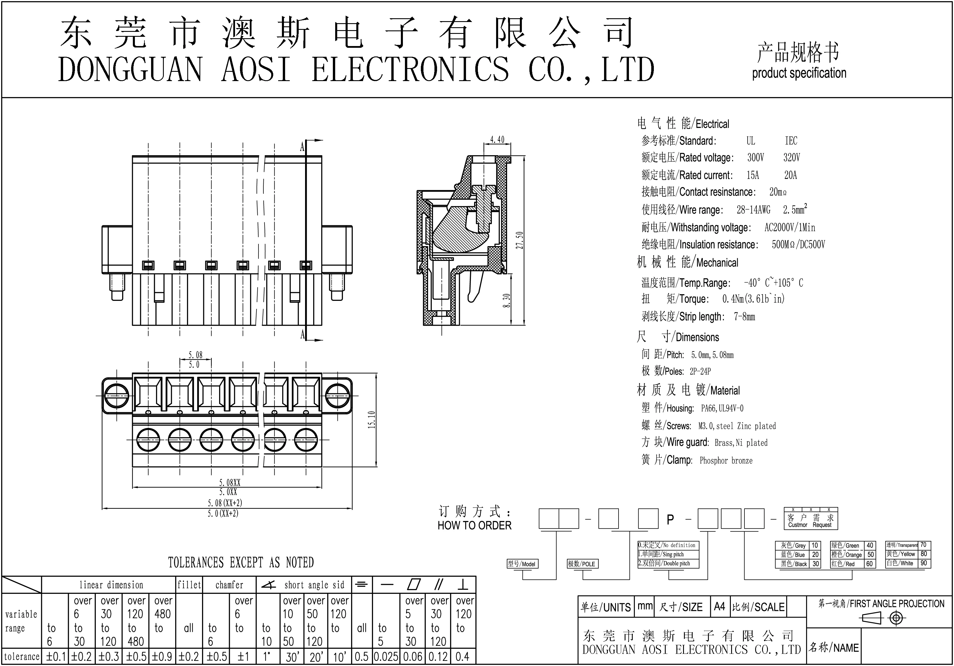 100 шт. KF2EDGKCM 5,08 2P~ 24P PCB разъем вставной клеммный блок 2EDGKCM 5,08 мм 2PIN~ 24PIN