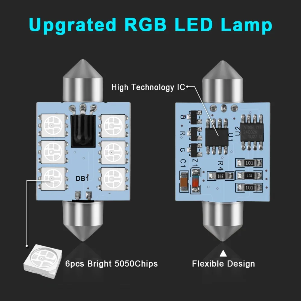 1 комплект RGB светодиодный атмосферный светильник с управлением для Citroen C5 C4 C3 Mini Cooper Opel Astra H G J Vectra C Saab Suzuki автомобильный купольный светильник