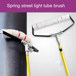 Spring Paint Runner Roller Street Light Pole Professional Pipe Brush Round Tube Painting Tool Rollers Plush Painting Handle Tool