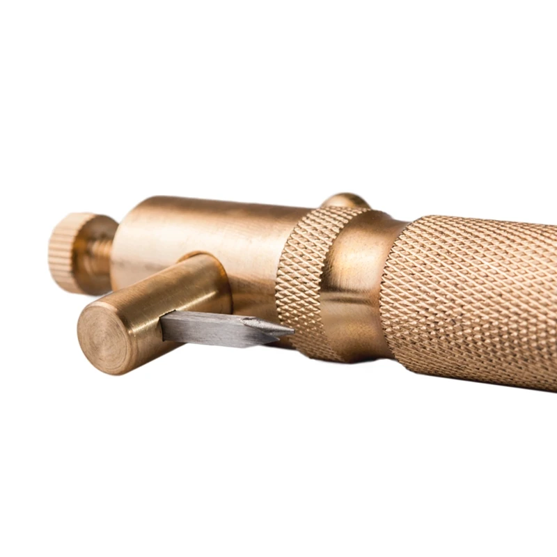 Adjustable Violin Purfling Groove Cutter Copper Material Violin Making Luthier Tool with Blades