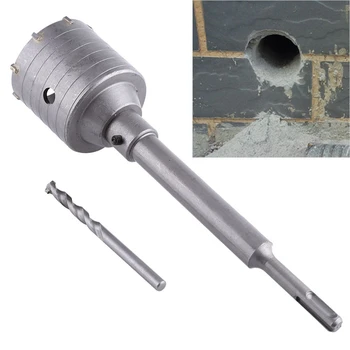

New SDS Plus Shank Concrete Cement Stone 65Mm Wall Hole Saw Drill Bit 200Mm Rod Mark