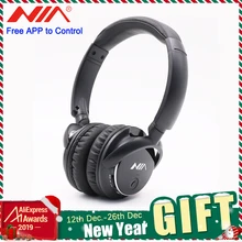 NIA Q1 Накладные наушники Bluetooth с управлением через приложение Micro SD/TF карта FM Радио Аудио вход для ПК мобильных телефонов игр