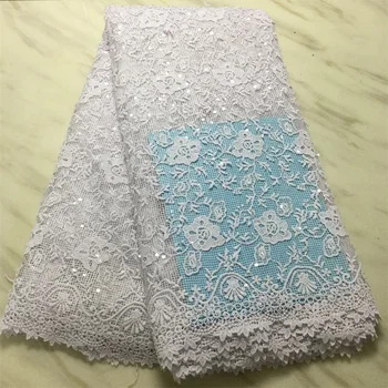 

Exclusive 5 yards veritable french lace Korea made African Swiss Organza lace fabric Soft unique shiny Nigerian wedding wear