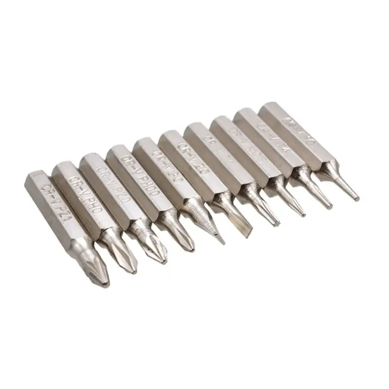 

10pcs 10pcs 28mm Magnetic CR-V Precision Screwdriver Bit Set PH00 PH0 Z1 Z0 3.0 2.0 1.0 T5 T4 0.8 Multifunctional Hex Torx Head