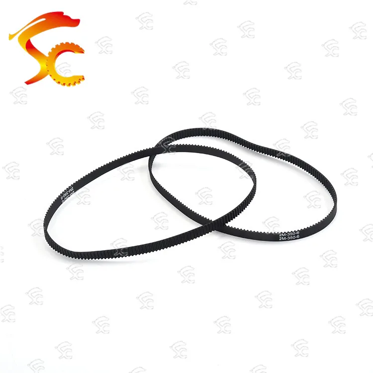 

1pcs GT2 350 closed loop rubber 2GT timing belt 350-GT2 Length 350mm Teeth 175 width 6mm/9mm/10mm/12mm/15mm for 3D printer
