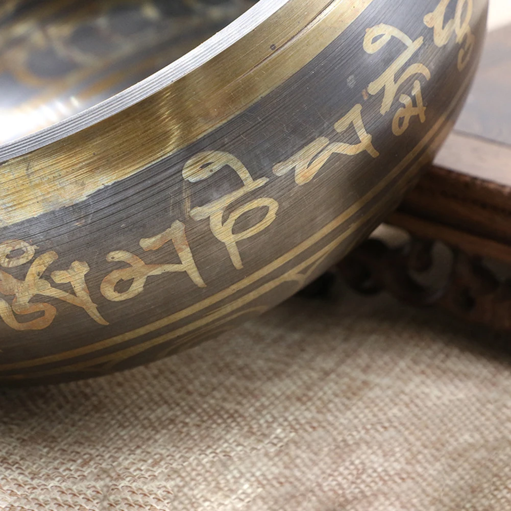 Tibetan Chime Singing Bowl Nepal Tibetan Sing Bowl Handmade Buddha Buddhist Sound Yoga Meditation Healing Copper Singing Bowl 5