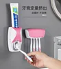 Automatic Toothpaste Dispenser Wall Mount Dust-proof Toothbrush Holder Wall Mount Storage Rack Bathroom Accessories Set Squeezer ► Photo 2/5