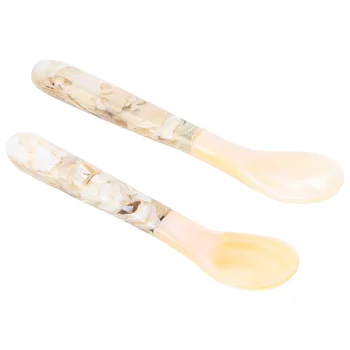 

2 pcs Useful Premium Practical Durable Kitchen Supplies Sugar Scoop Coffee Spoons Ice Cream Spoon for Restaurant Home