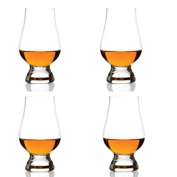 

Hellodream transparent whiskey glass home wine glass cup set of 4